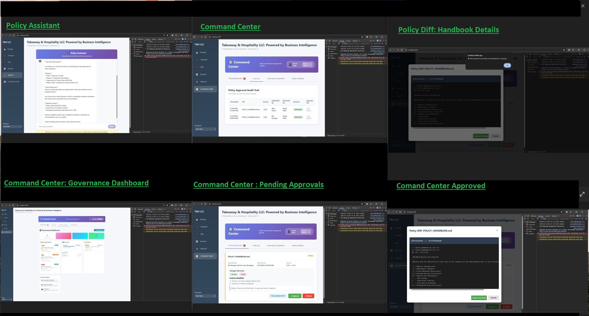 Plug-N-Play Command Center Debug Mode